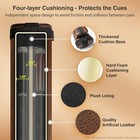 Adhafera Pool Cue Case  2 X 2 Hard Pool Stick Case  Made Of Faux