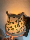Night Light Lamp Plug In With White Pink Floral Patterned Shabby Chic Shade