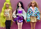 Barbie Doll Lot Extra Color Reveal Articulated  Clothes Shoes Long Hair