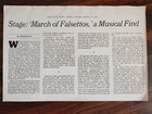 1981 -off Broadway Flyer - William Finn s  March Of The Falsettos- Free Shipping
