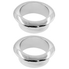 2 Pcs 1 Inch  25mm  Zinc Alloy Desk Grommet Silver Cable Hole Cover Grommets For