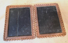 Antique Slate Wood Frame Double Sided School Student Chalkboard 13x8 1 2 Read