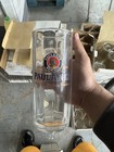 Paulaner Munchen     germany Bavaria Beveled Glass Beer Mug 1 Pint 0 5 Liter