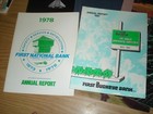 Lot Of 8 Vintage Annual Reports For Ohio Banks First National Mansfield toledo  
