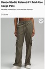 Lululemon Pants Women Large Green 32  Dance Studio Relaxed Fit Mr Cargo Nwt