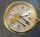 Brass Ship   s Bell 4  Clock  Working Beautiful Chimes Chelsea Seth Thomas Vintage