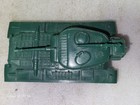 Vintage Marx Battleground Green  51 Army Tank With Machine Gun