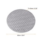 Bath Tub Shower Mats 25 6  X 25 6  Round Shape Non-slip Mat For Bathroom Grey