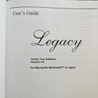 Legacy Family Tree 3 0 Family History Genealogy Software Book - Like New