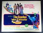 Rare  Original 1968 Beatles Yellow Submarine Movie Poster Board Lobby Card