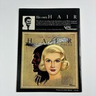 1968 Hair Broadway Musical Original Souvenir Program Magazine
