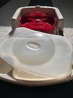 Fisher-price Baby Booster Seat Red Dishwasher Safe Tray Adjustable Harness