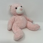Ty Pluffies Pudder Pink Bear Teddy Tylux Bean Plush Stuffed Animal Toy No Tags