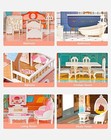 Wooden Dollhouse For Kids - 3-4  5-6 Years - Doll House - 28pcs