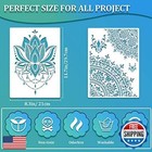 12 Pieces Large Mandala Stencil Reusable Mandala Painting Templates 8 3 X 11 