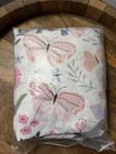 Pottery Barn Baby Wildflower Butterfly 100  Organic Cotton Crib Fitted Sheet New