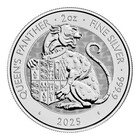 2025 Royal Tudor Beasts Queen s Panther 2 Oz 0 9999 Silver Bu Coin In Capsule