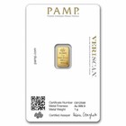 Pamp Suisse Lady Fortuna 1 Gram  9999 Gold Bar In Full Assay Veriscan