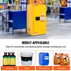 Galvanized Steel Flammable Cabinet Adjustable Shelf Storage Commercial Home Use