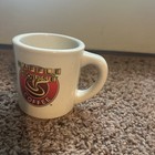 Lot Of 2 Vintage Waffle House   Krispy Kreme Mugs Heavy Ceramic Diner Cups