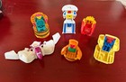 Vtg 1980 s Mcdonalds 6 Pc  Hamburger Transformer Changeables Happy Meal Toys