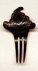 Antique Vintage Celluloid Tortoise Shell Rhinestone Hair Comb At Deco