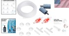 13 Feet Flexible Aquarium Airline Tubing With Air Stones   Valves Included