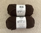 Bernat Softee Chunky  6 Super Bulky Dark Taupe Acrylic Yarn 3 5oz 100g Lot Of 2