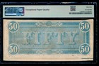 Ac T-66  50 1864 Confederate Currency Csa Pmg 55 Epq