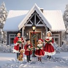  6 Pcs Christmas Family Carolers Yard Signs With Stakes Christmas Decorations 