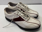 Women s Callaway Golf Savory Comfort Thin Saddle W415-31 White red Size 7 5