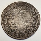 1584 Jeton Netherlands Copper 30mm Siege Of Antwerp Babylon 1500s Coin Rare