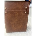 Bird Electronic Thruline Brown Faux Leather Hard Carrying Case Meter Box Vintage