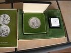 1972 Franklin Mint  Takanori Matsuoka  noh Player  Sterling Silver Medal 3000 Gr