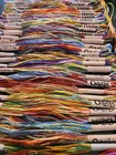 40  Variegated Silk Rayon Cross Stitch Embroidery Threads Lot Embroidery Floss