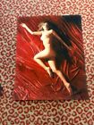 Marilyn Monroe Rare Tom Kelly Red Velvet 16  X 20  Outtake Vintage Photograph  2