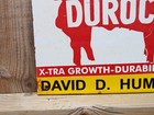Vintage Durocs David D  Humphrey Porcelain Enamel N Metal Sign 8  X 6  Inch