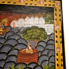 Monumental Pichwai Pichhavi Painting Krishna   Gopis Framed 76    Vintage Art