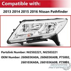 Headlights Assembly Halogen For Nissan Pathfinder 2013 2014 2015 2016 260603ka0a