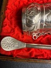 Yerba Mate Tea Set Gourd bombilla Straw Silver - Vtg Paraguay Libster Joyeria