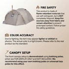 Traverseon Family Camping Tent Hot Tent With Stove Jack 4 Season Camping Shelter