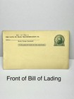 Vintage Santa Fe Railroad Postcard With Bill Of Lading  Keychains