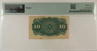 10 Cents 4th Issue Fractional Currency Fr 1259 Allison Spinner - Pmg Ch vf-35 