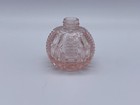 Vintage Mini Pink Glass Perfume Bottle Made In Czechoslovakia