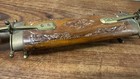 Vintage Carving Set In Wood And Brass Sheath Made In India 