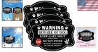 4 Pack Beware Of Dog Sign 10x7 Inch High Reflective Beware Of Dog Signs For Fenc