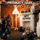 Yinder 24 Pieces Black Inflatable Ball 6 Inches Halloween Pool Floating 