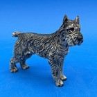Vintage Vienna Bronze Cold Painted Figurine Of A Schnauzer Dog