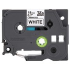 Genuine Brother Tze-241 Black On White 18mm 3 4  P-touch Label Tape   6-pack  