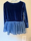 Disney Frozen Elsa Girls Blue Long Sleeve Tunic Top W  Glitter Tulle Skirt 5